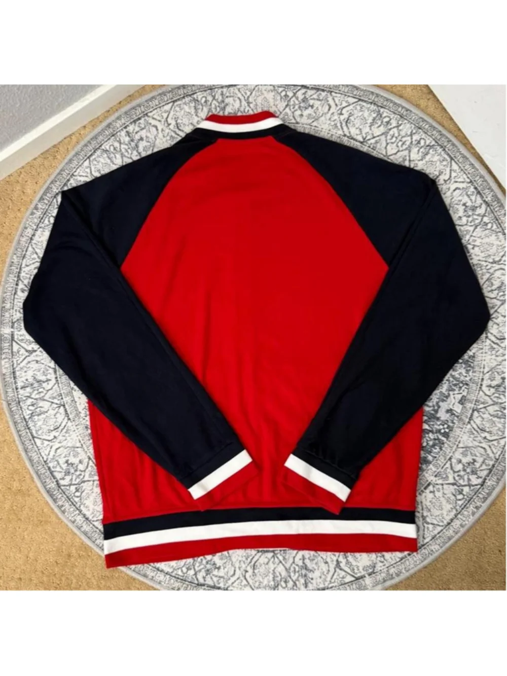 Polo Ralph Lauren red & navy blue Baseball Jacket - Size L